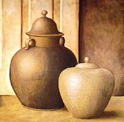 Raku Vases I by Charles Rexford